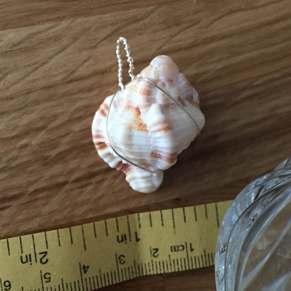 Wire Wrapped Shell Pendant - Picture 4 of 4